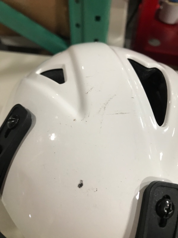 Photo 3 of Worth Legit Slowpitch Softball Pitcher's Mask Series Matte White
