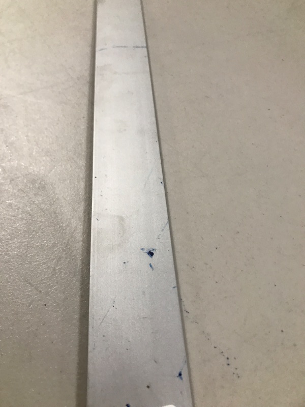 Photo 4 of Starrett Straight Edge Aluminum Rule - Ideal for Schools, Shops, Metal Workers and Wood Workers - 72" Length, 2" Width, .125" Thickness, 1/8", 1/16" English - ASE-72