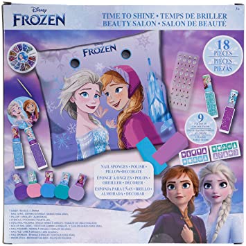 Photo 1 of Townley Girl Disney Frozen Non-Toxic Easy Peel-Off 18 pcs Mega Nail Polish Set for Girls with Manicure Pillow, Nail Sponge, Stencils, Nail Gems Stickers, Nail File and more! For Ages 3+
