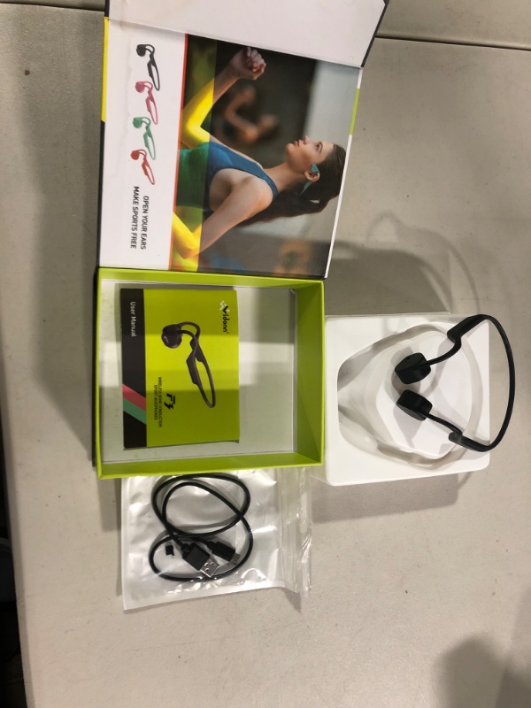 Photo 2 of !!!SEE CLERK NOTES!!!
VIDONN Bone Conduction Headphones Bluetooth, F3 Wireless Open Ear Headphones Dual Listening Sports Earphones with Mic, (Grey)