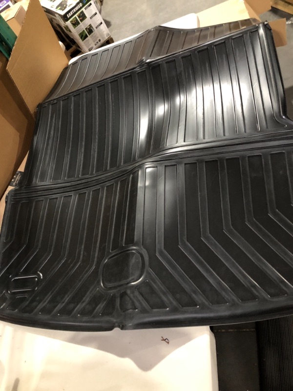 Photo 2 of Cartist Cargo Liner Compatible with 2021 2022 2023 Jeep Grand Cherokee L All Weather Rear Trunk Mat TPE 