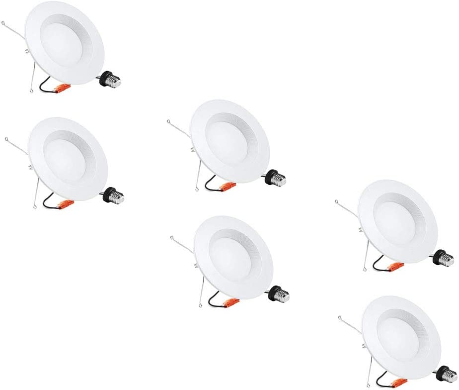 Photo 1 of 5/6 inch LED Can Lights, 6 Pack LED Recessed Lights, Dimmable