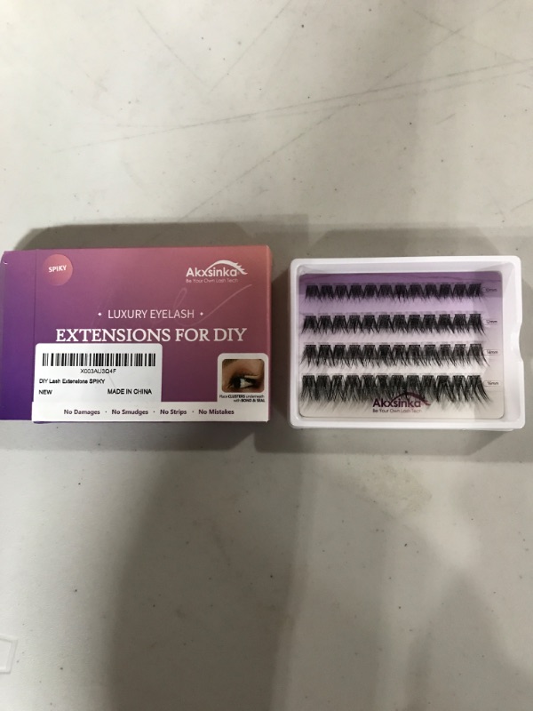 Photo 2 of Akxsinka DIY Eyelash Extension, Individual Lash Extensions Cluster - 10-16mm (SPIKY)