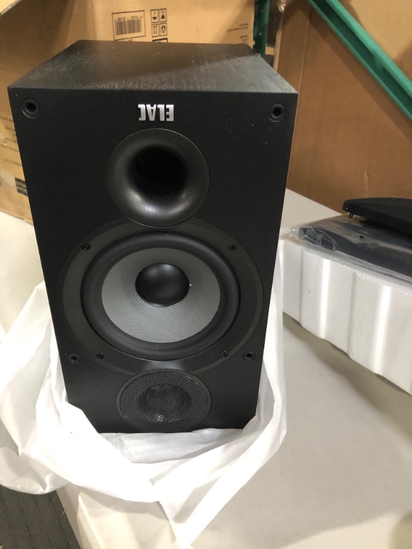 Photo 2 of ELAC Debut 2.0 B6.2 Bookshelf Speakers, Black (Pair) & Debut 2.0 C6.2 Center Speaker, Black Speakers + C6.2 Center Speaker