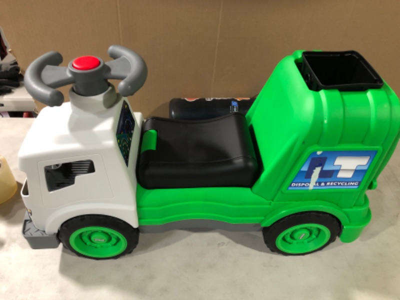 Photo 2 of Little Tikes Dirt Diggers Garbage Truck Scoot Ride On with Real Working Horn and Trash Bin for Themed Roleplay for Boys, Girls, Kids, Toddlers Ages 2 to 5 Years