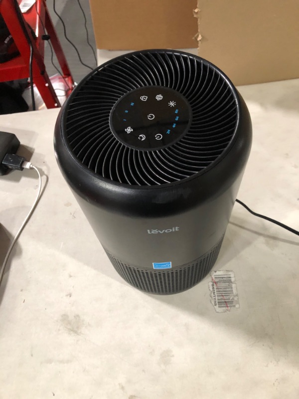 Photo 1 of LEVOIT Air Purifier for Home Allergies Pets Hair in Bedroom, H13 True HEPA Filter, 24db Filtration System Cleaner Odor Eliminators, Ozone Free, Remove 99.97% Dust Smoke Mold Pollen, Core 300, Black