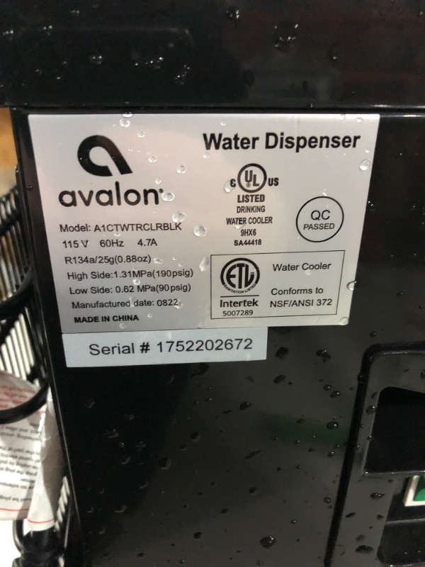 Photo 3 of Avalon Countertop Touchless Bottleless Water Cooler-  Black