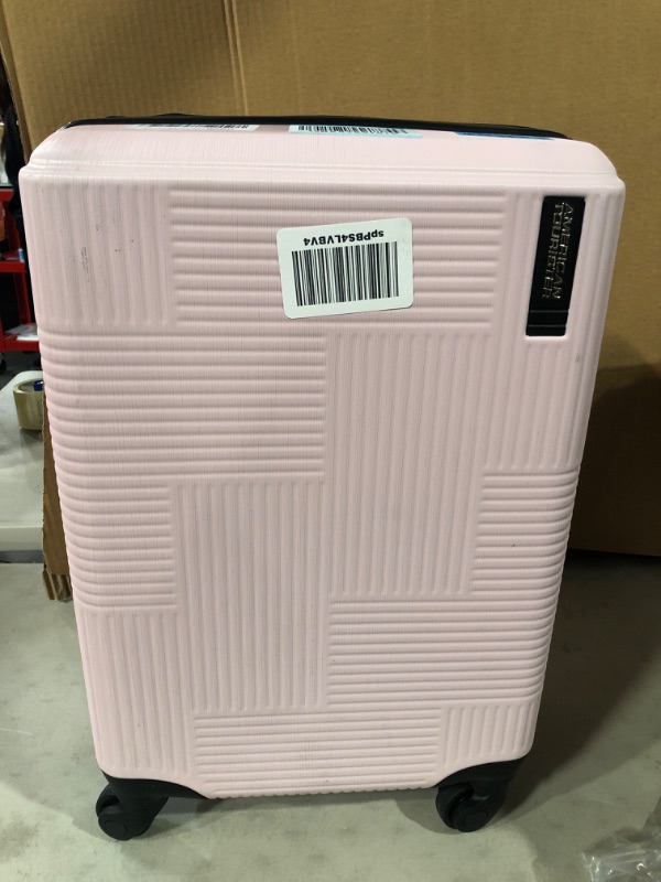 Photo 2 of American Tourister Stratum XLT Expandable Hardside Luggage with Spinner Wheels, Pink Blush, Carry-On 21-Inch
