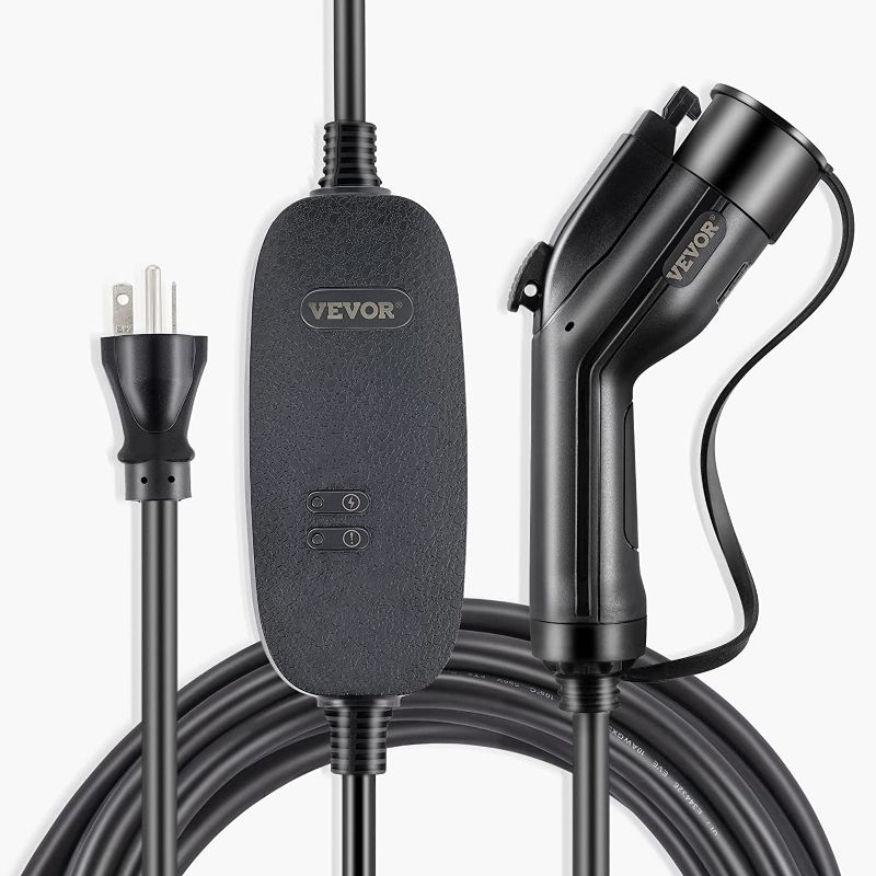 Photo 1 of VEVOR Level 2 EV Charger, 16 Amp 110V-240V 3.84 kW, Portable Electric Vehicle Charger