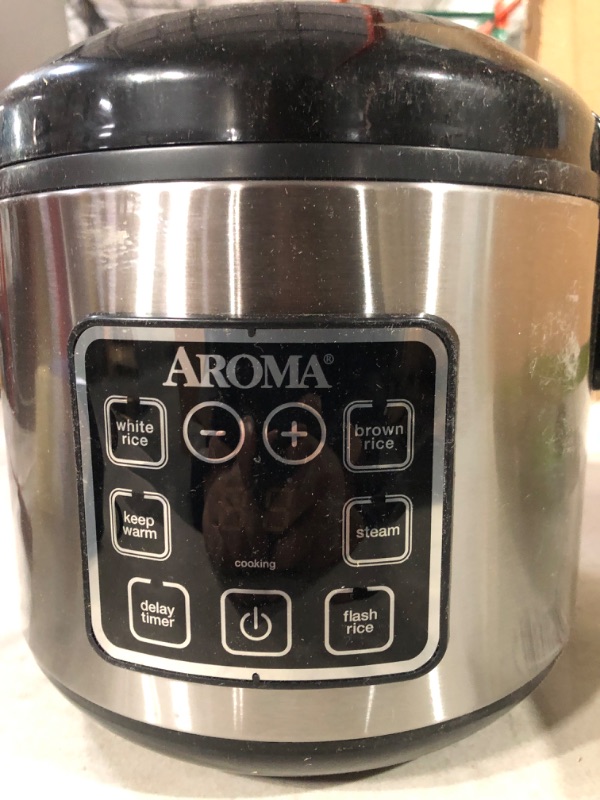 Photo 3 of Aroma Housewares ARC-914SBD Digital Cool-Touch Rice Grain Cooker and Food Steamer, Stainless, Silver, 4-Cup (Uncooked) / 8-Cup (Cooked) Basic