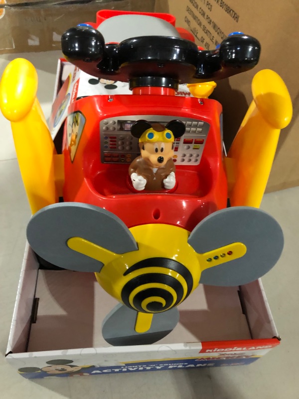 Photo 2 of Kiddieland Disney Mickey Mouse Plane Light & Sound Activity Ride-On