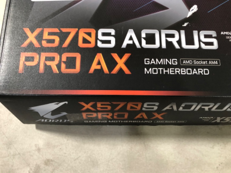 Photo 2 of GIGABYTE X570S AORUS PRO AX (AMD Ryzen 3000/ X570S/ PCIe 4.0/ SATA 6Gb/s/USB 3.1/ ATX/Gaming Motherboard) X570S AORUS PRO AX Bundle X570S