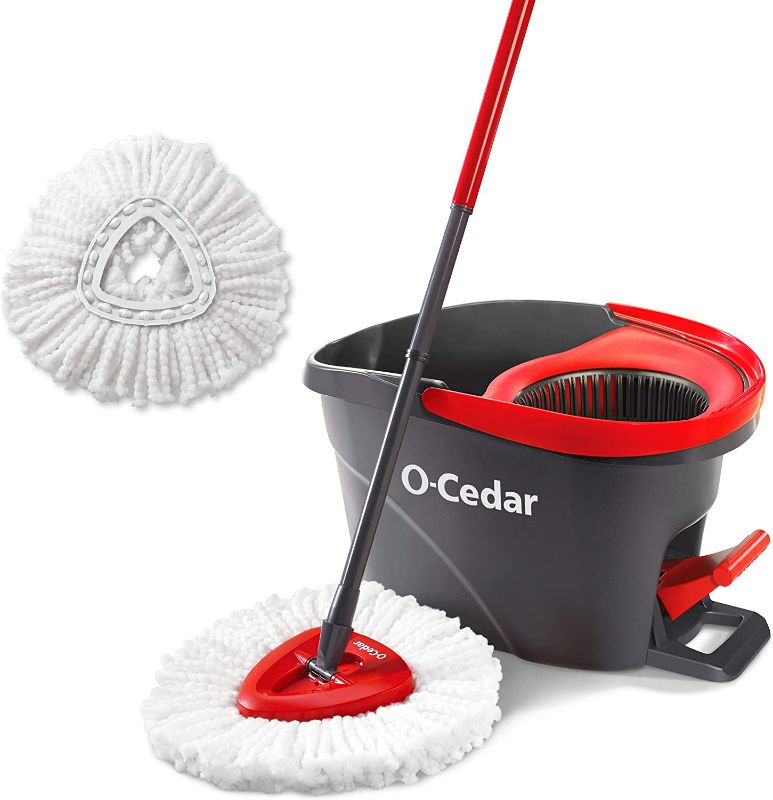 Photo 1 of 
O-Cedar Easywring Microfiber Spin Mop & Bucket Floor Cleaning System with 1 Extra Refill