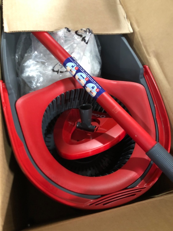 Photo 1 of 
O-Cedar Easywring Microfiber Spin Mop & Bucket Floor Cleaning System with 1 Extra Refill