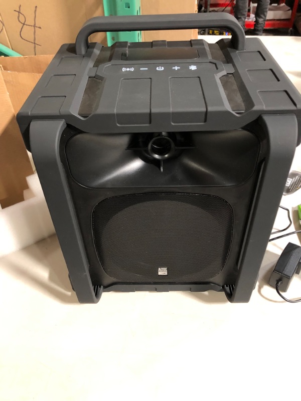 Photo 2 of **PARTS-ONLY** Altec Lansing Sonic Boom - Waterproof Bluetooth Speaker with Phone Charger, IP67 Outdoor Speaker, 3 USB Charging Ports, 50 Foot Range & 20 Hours Battery Life