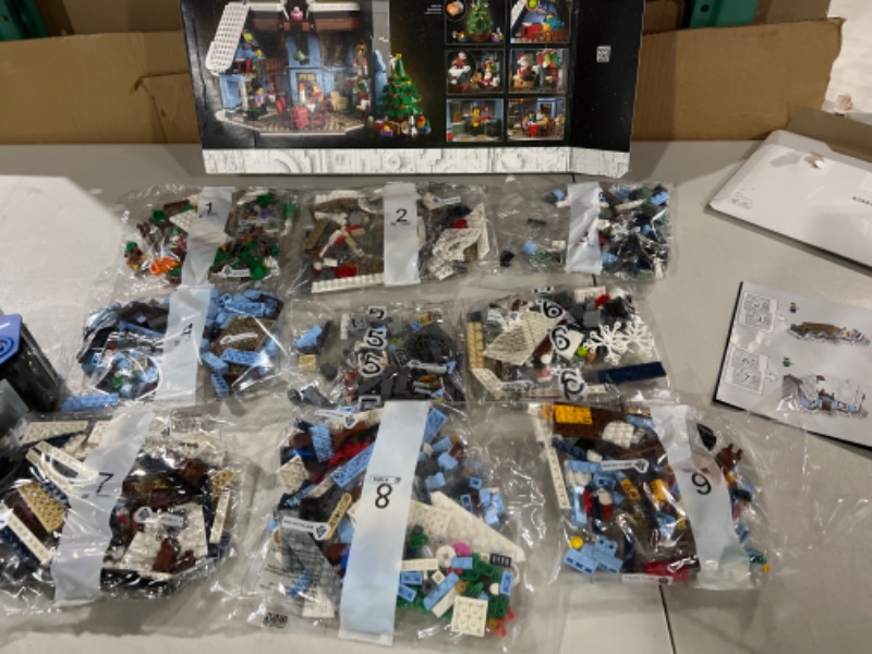 Photo 3 of LEGO Icons Santa’s Visit 10293 Building Set for Adults (1445 Pieces) FrustrationFree Packaging