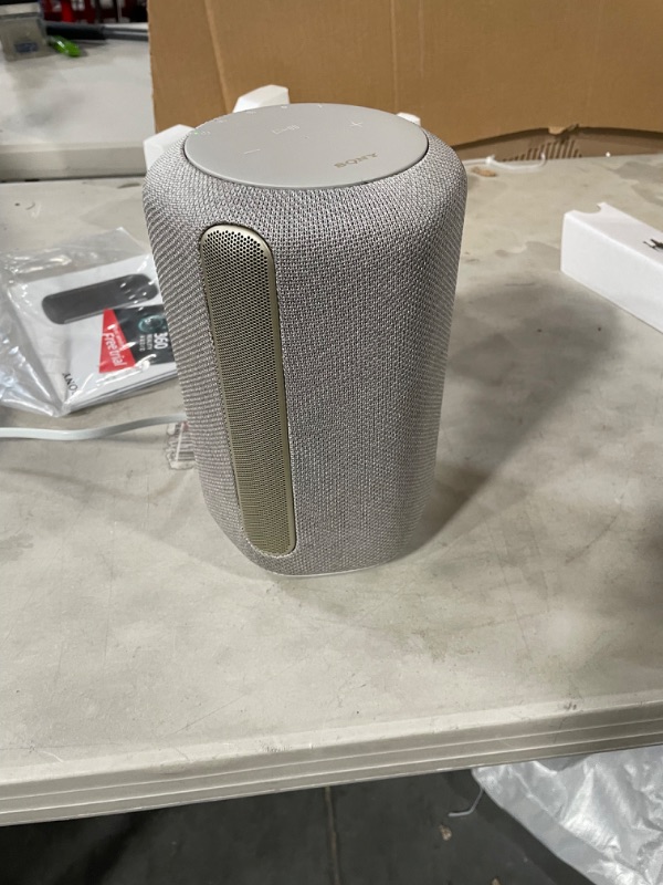 Photo 2 of Sony SRS-RA3000 360 Reality Audio Wi-Fi / Bluetooth Wireless Speaker, Works with Alexa and Google Assistant, Light Gray