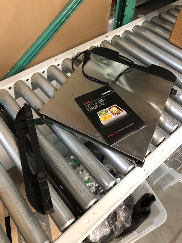 Photo 1 of ***USED/DAMAGED/SEE NOTES*** Chefman Electric Buffet Server + Warming Tray w/Adjustable Temperature & 3 Chafing Dishes