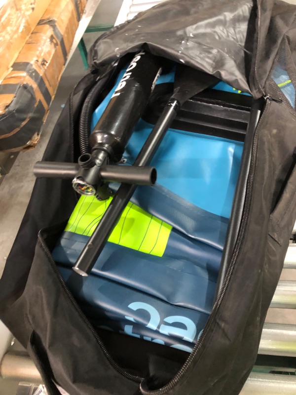 Photo 1 of ***USED*** Retrospec Weekender 10' Inflatable Stand Up Paddleboard ISUP Bundle with Carrying Case, 3 Piece Adjustable Aluminum Paddle, 3 Removable Fins, Pump, and Cell Phone Case