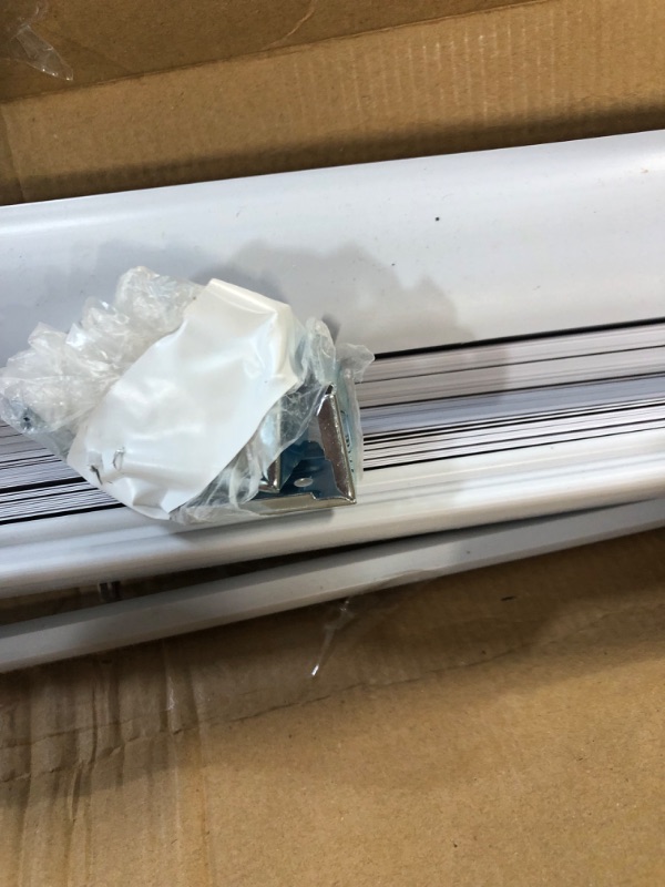 Photo 2 of ***USED*** Achim Cordless Light Filtering Mini Blinds for Windows 27” W in x 64” H 27 x 64 in Pearl White