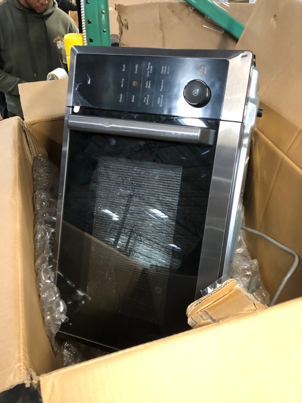 Photo 3 of ***USED/DAMAGED*** TOSHIBA ML2-EC10SA(BS) 8-in-1 Countertop Microwave with Air Fryer Microwave Combo, Convection, Broil, Odor removal, Mute Function, 12.4" Position Memory Turntable with 1.0 Cu.ft, Black stainless steel Air Fry-1.0 Cu.Ft.