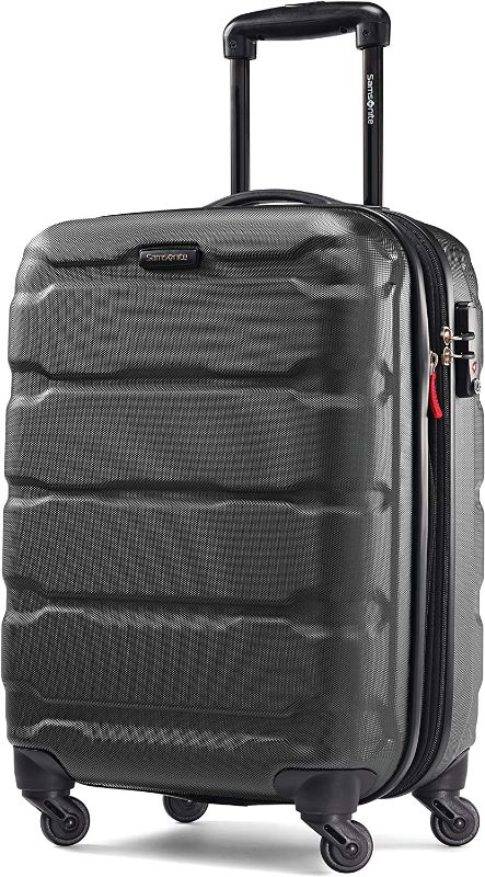 Photo 1 of ***DAMAGED*** Samsonite Omni PC Hardside Expandable Luggage with Spinner Wheels, Carry-On 20-Inch, Black
