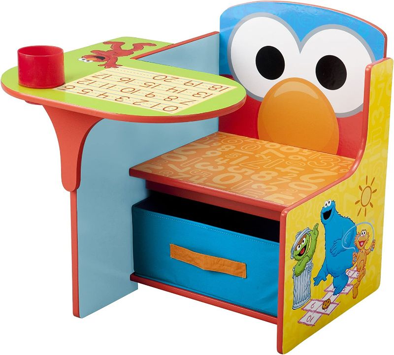 Photo 3 of ***DAMAGED*** Delta Children Chair Desk With Storage Bin, Sesame Street

