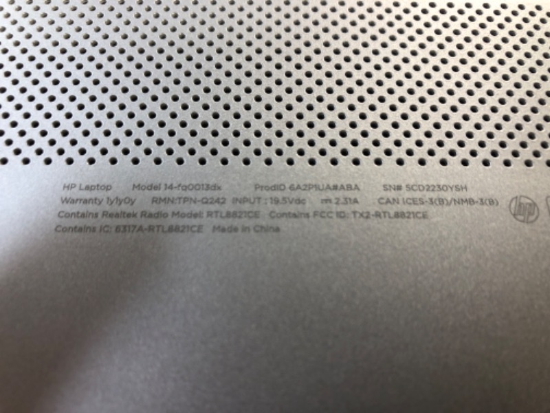 Photo 4 of HP 2022 14" HD Display Laptop, AMD Ryzen 3-3250U, 32GB RAM, 512GB PCIe SSD, AMD Radeon Graphics, True Vision HD Camera, Bluetooth, Windows 11 S, Silver, Charger included