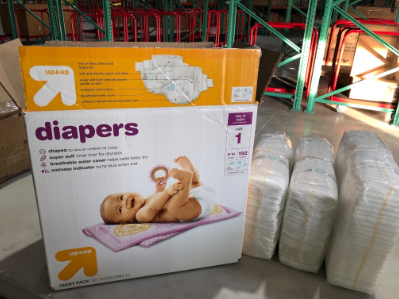 Photo 1 of *90ct not 192ct* Up & Up Diapers Giant Pack Size 1