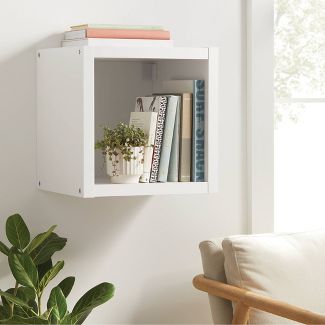 Photo 2 of brightroom Cube Wall shelf, white, holds up to 40.5lbs, 16 1/16"H x 15 15/16"W x 14 9/16"D