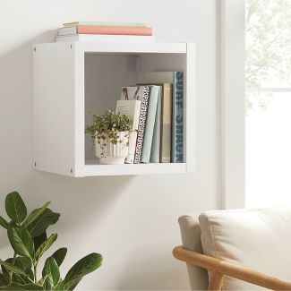 Photo 2 of brightroom 1-Cube Wall shelf, white, holds up to 40.5lbs, 16 1/16"H x 15 15/16"W x 14 9/16"D