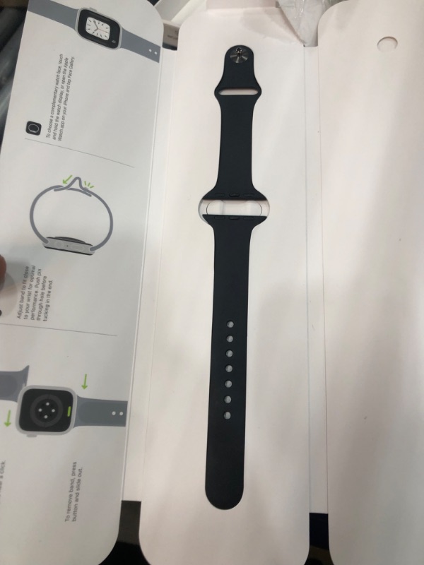 Photo 2 of ***SEE NOTE*** *passcode locked* Apple Watch SE (2nd Gen) [GPS 40mm] Smart Watch w/Midnight Aluminum Case & Midnight Sport Band - M/L. Fitness & Sleep Tracker, Crash Detection, Heart Rate Monitor, Retina Display, Water Resistant Midnight Aluminium Case wi