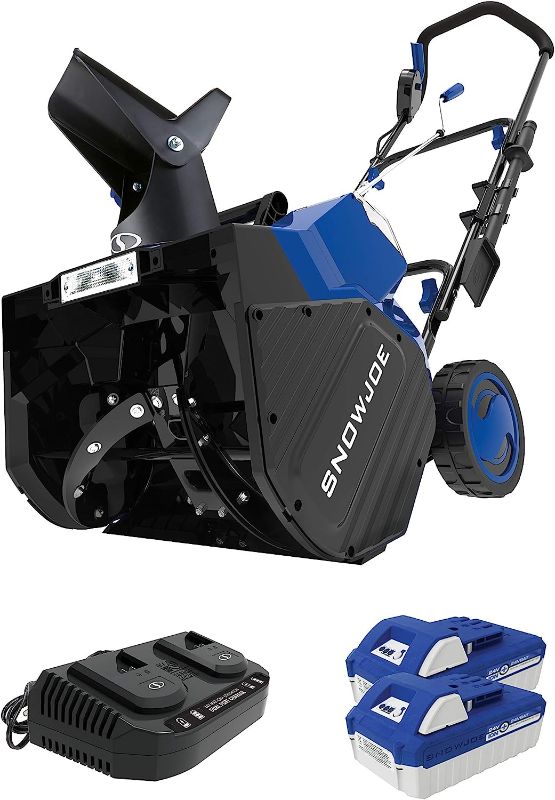 Photo 1 of **PARTS ONLY**Snow Joe 24V-X2-SB18 18-Inch, 48-Volt iON+ Cordless Snow Blower Kit *UNABLE TO TEST*