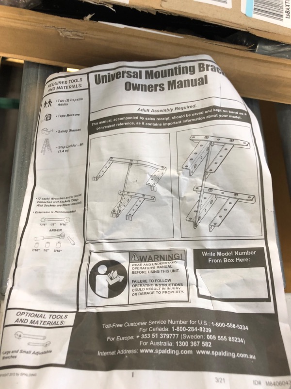 Photo 3 of [USED] Spalding Universal Mounting Bracket