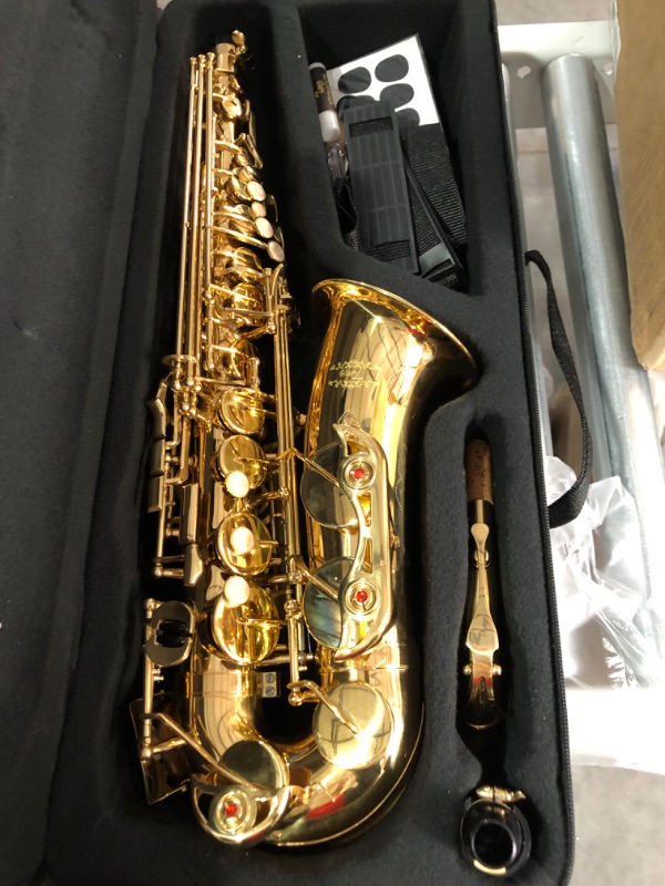 Photo 5 of [USED] Glory Professional Alto Eb SAX Saxophone Gold Laquer Finish