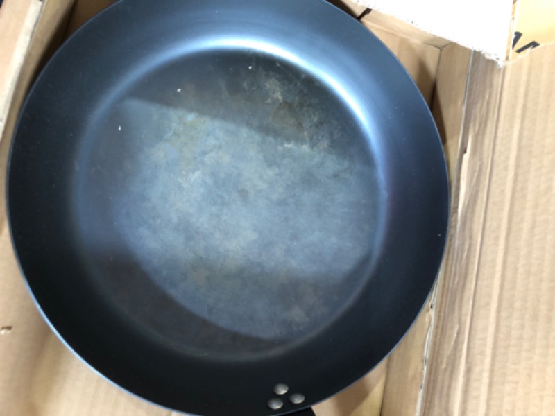 Photo 2 of [USED] Uno Casa Blue Carbon Steel Pan 12 Inch Frying Pan