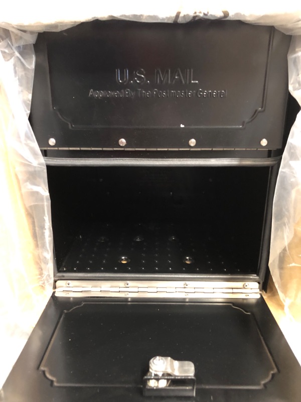 Photo 3 of [USED] Architectural Mailboxes Classic Locking Post Mount Parcel Mailbox 
