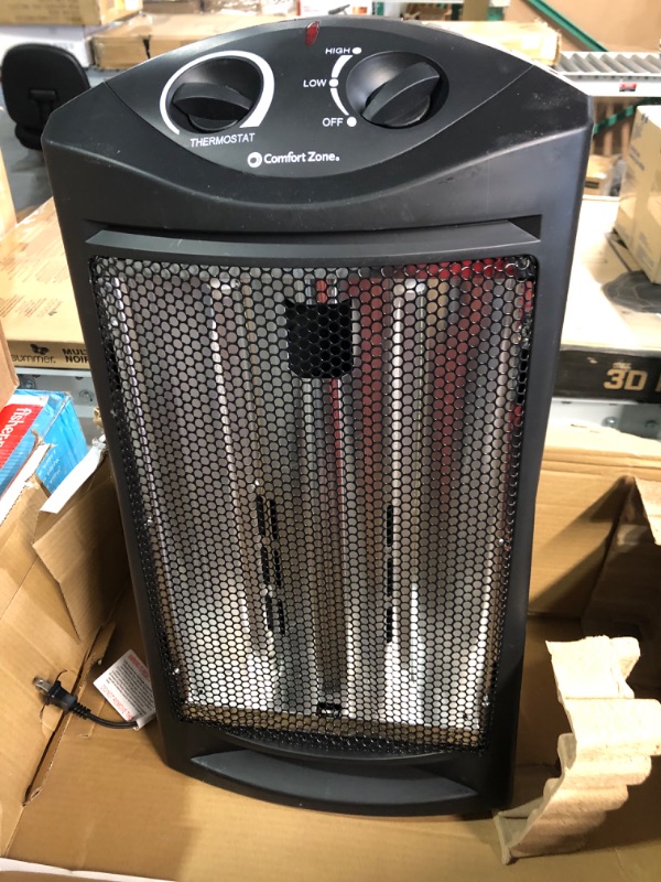 Photo 4 of [USED] Comfort Zone 1,500-Watt Electric Tower Heater 