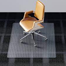 Photo 1 of Office Chair Mat for Carpet, 48"X36" 2.2mm Thick, Rectangle Desk Chair Mat with Studs for Low, Standard, and No Pile Carpeted Floors, Easy Flat and Glide Floor Mat, Transparent and Sturdy