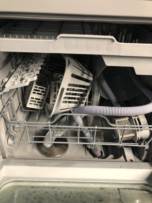 Photo 3 of * USED * JOYOUNG Portable Countertop Dishwasher, 5L Built-in Water Tank, 5 Washing Programs with Air-Dry Function, 360° Dual Spray Arms, Compact Size and Large Capacity for a Family of 6