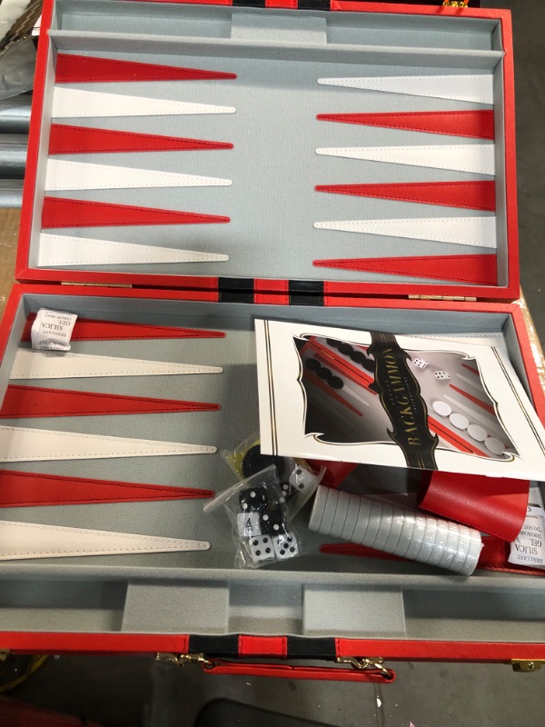 Photo 1 of Crazy Games Backgammon Set (Red, Large)