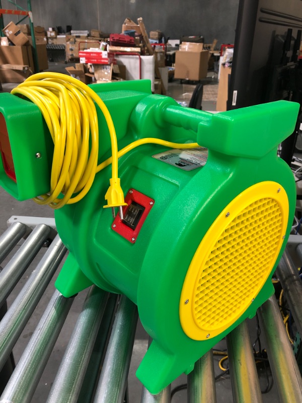 Photo 3 of * NONFUNCTIONAL * B-AIR Kodiak 1.5 HP ETL Bounce House Blower, Green