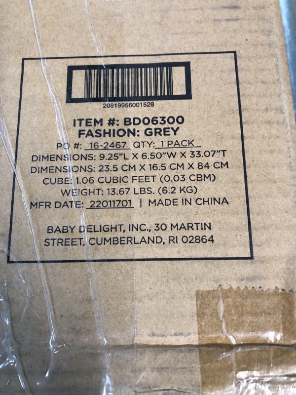 Photo 1 of Baby Delight Go with Me Bungalow Deluxe Portable Cot, Grey