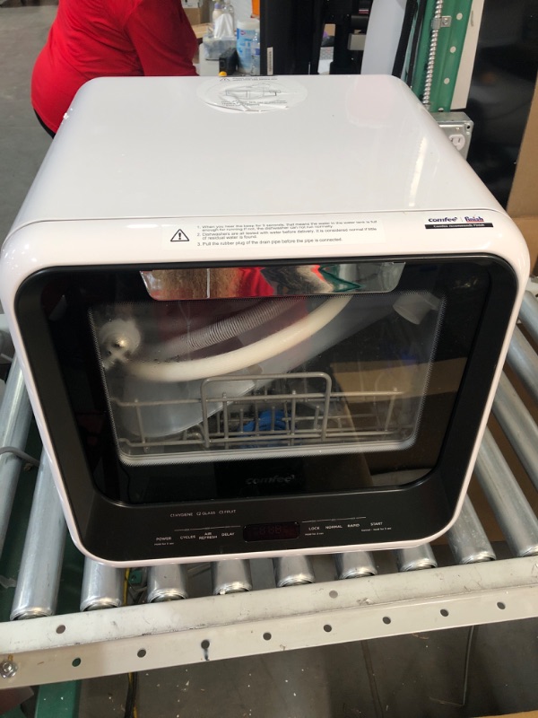 Photo 3 of * USED * COMFEE' Portable Dishwasher Countertop, Mini Dishwasher with 5L Built-in Water Tank, No Hookup Needed, 6 Programs, 360° Dual Spray, 192? High-Temp& Air-Dry Function, Dishwasher for Apartments& RVs