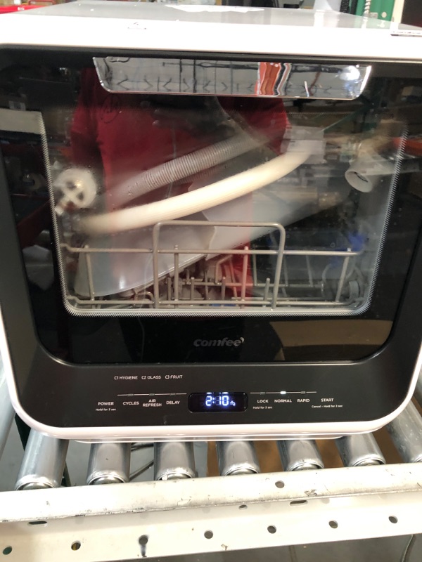 Photo 2 of * USED * COMFEE' Portable Dishwasher Countertop, Mini Dishwasher with 5L Built-in Water Tank, No Hookup Needed, 6 Programs, 360° Dual Spray, 192? High-Temp& Air-Dry Function, Dishwasher for Apartments& RVs