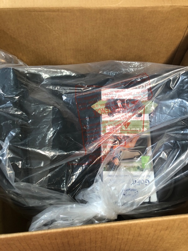 Photo 1 of Chicco GoFit ClearTex Backless Booster Car Seat - Shadow | Black Shadow GoFit with ClearTex No Chemicals