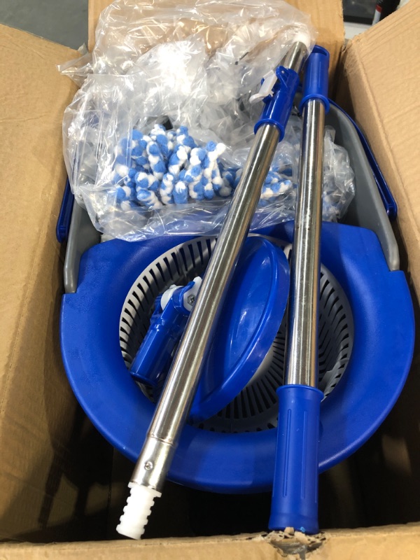 Photo 2 of * USED * Simpli-Magic 79349 Spin Mop Kit with Three Mop Heads Included,16 x 11 x 11 inches