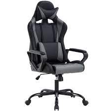 Photo 3 of * USED * BestOffice PC Gaming Chair Ergonomic Office Chair Desk Chair with Lumbar Support Flip Up Arms Headrest PU Leather Executive High Back Computer Chair for Adults Women Men