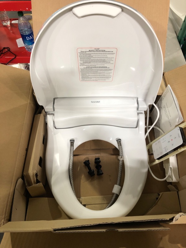 Photo 2 of Brondell LE99 Swash Electronic Bidet Seat LE99, Fits Round Toilets, White – Lite-Touch Remote, Warm Air Dryer, Strong Wash Mode, Stainless-Steel Nozzle, Saved User Settings & Easy Installation