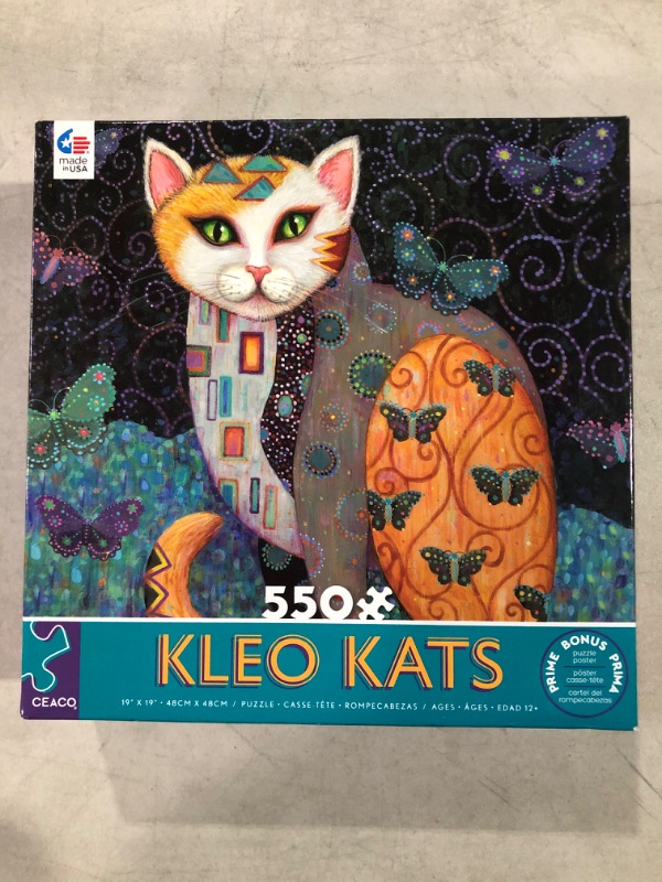 Photo 2 of Ceaco - Kleo Kats - Flutter - 550 Piece Jigsaw Puzzle